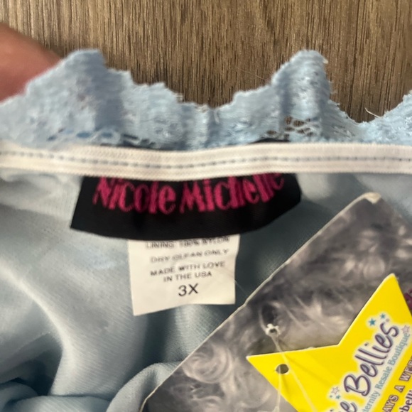 Nicole Michelle Maternity Elegant Lace Dress Light Blue*PERFECT FOR BABY SHOWER - Picture 6 of 6